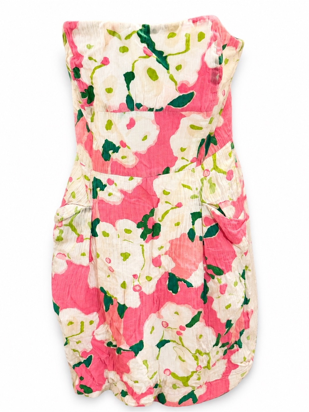 Lily Pultzier Pink Floral Sundress with Pockets - Picture 1 of 4